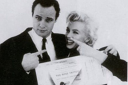 Marlon Brando e Marylin Monroe