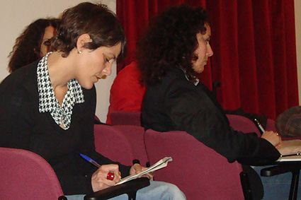 Un momento dell'incontro alla Cineteca Sarda Un momento dell'incontro alla Cineteca Sarda