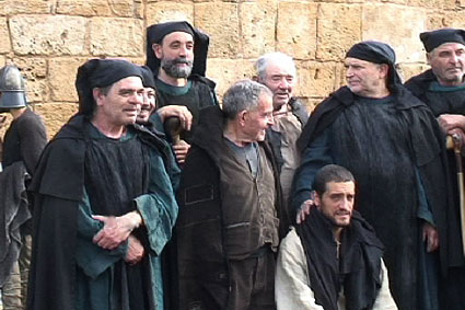 Foto di gruppo sul set Foto di gruppo sul set