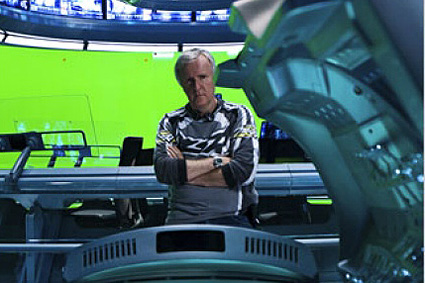 James Cameron sil set di ''Avatar''