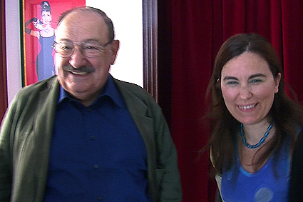 Umberto Eco con Maria Elena Tiragallo 