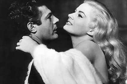 Anita Ekberg e Marcello Mastroianni