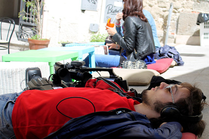 Film maker in pausa Film maker in pausa