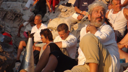 Gianfranco Cabiddu durante la manifestazione