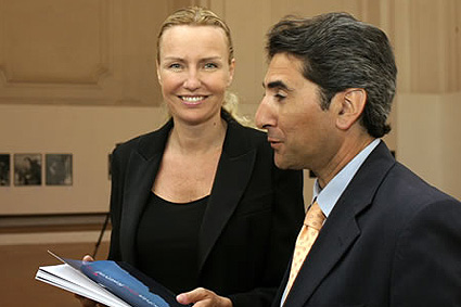 Michelangelo Messina con Licia Colò Michelangelo Messina con Licia Colò