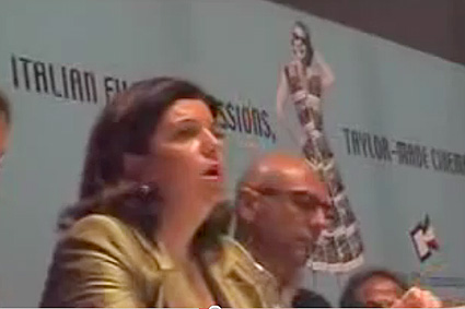 L'assessore Baire durante la presentazione