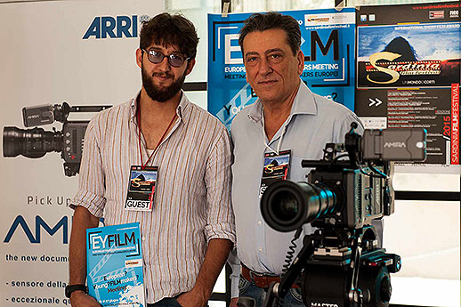 Giuseppe Marco Albano e Angelo Tantaro presidente del sff nell’ARRI Corner del festival - ph. Marco Dessi'