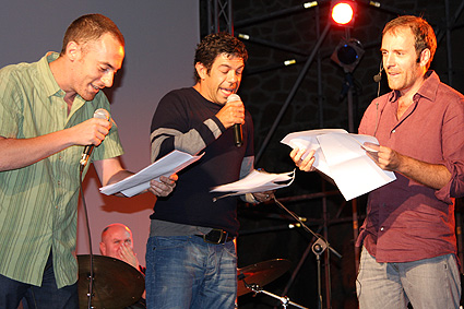 Elio Germano, Pierfrancesco Favino e Valerio Mastandrea