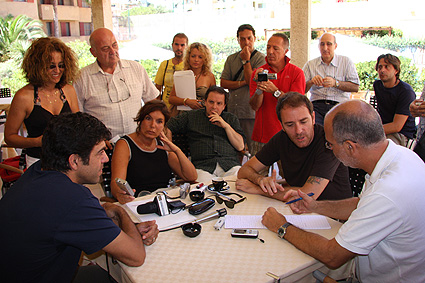 Conferenza stampa con Mastandrea e Favino
