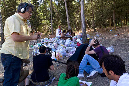 Giuseppe Gigliorosso sul set