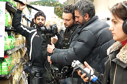 Mereu Salvatore sul set de ''La vita è adesso''