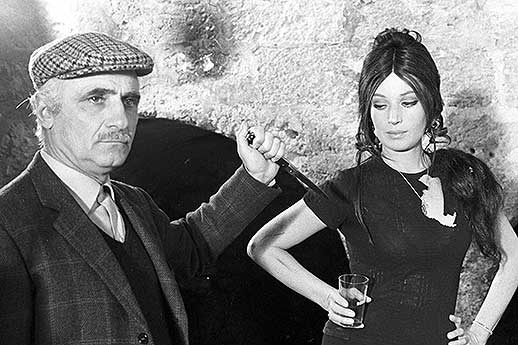 Mario Monicelli e Monica Vitti