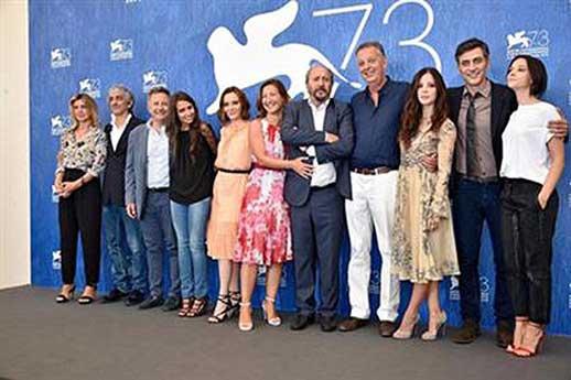 Il cast di ''Questi giorni'' a Venezia