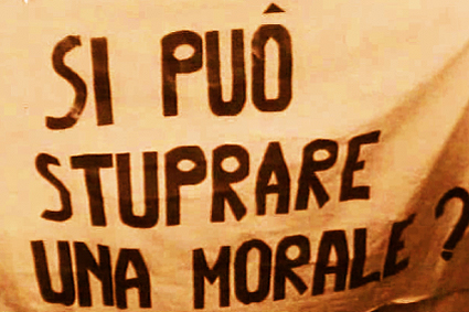 Striscioni di protesta negli anni '70