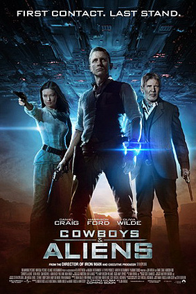 ''Cowboys & aliens'' locandina