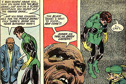 Una toccante sequenza dei fumetti di ''Green Lantern
