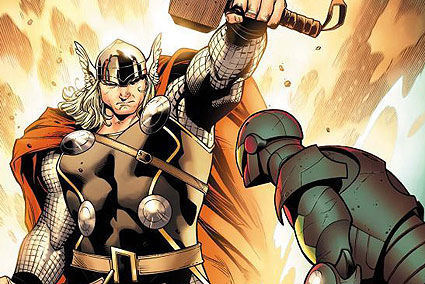 ''Thor'' fumetto, in lotta con Iron Man