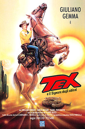 ''Tex e il Signore degli abissi'' locandina ''Tex e il Signore degli abissi'' locandina