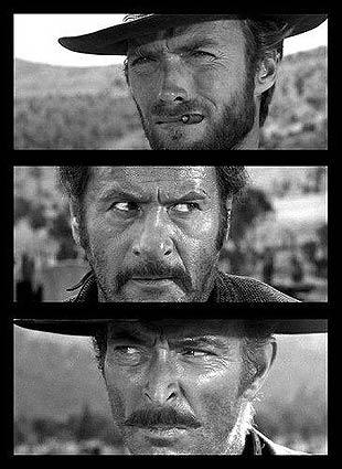 Eastwood, Wallach, Van Cleef
