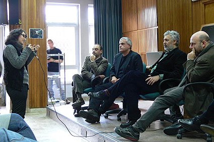 Un momento dell'incontro all'Aula Magna all'Università degli studi a Palermo