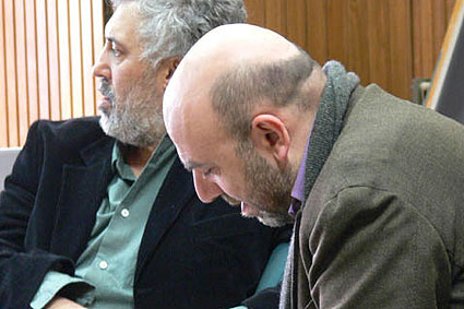 Piccolo e Virzi' durante l'incontro Piccolo e Virzi' durante l'incontro