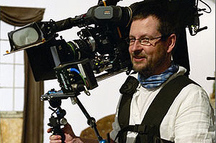 Lars Von Trier sul set